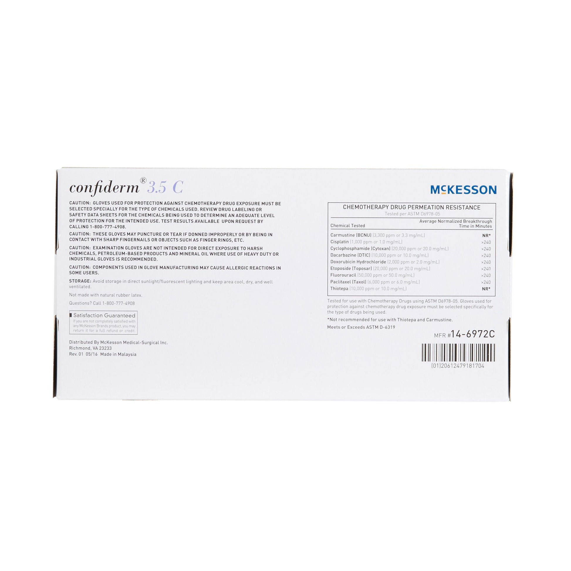 McKesson Confiderm® 3.5C Nitrile Exam Gloves, Blue - view 7