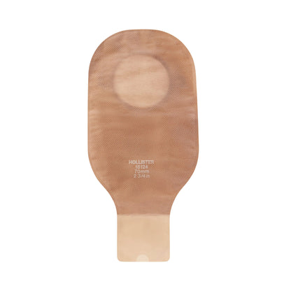 New Image™ 18124 Beige Colostomy Pouch, Pre-cut to Fit Stomas, Blue Match