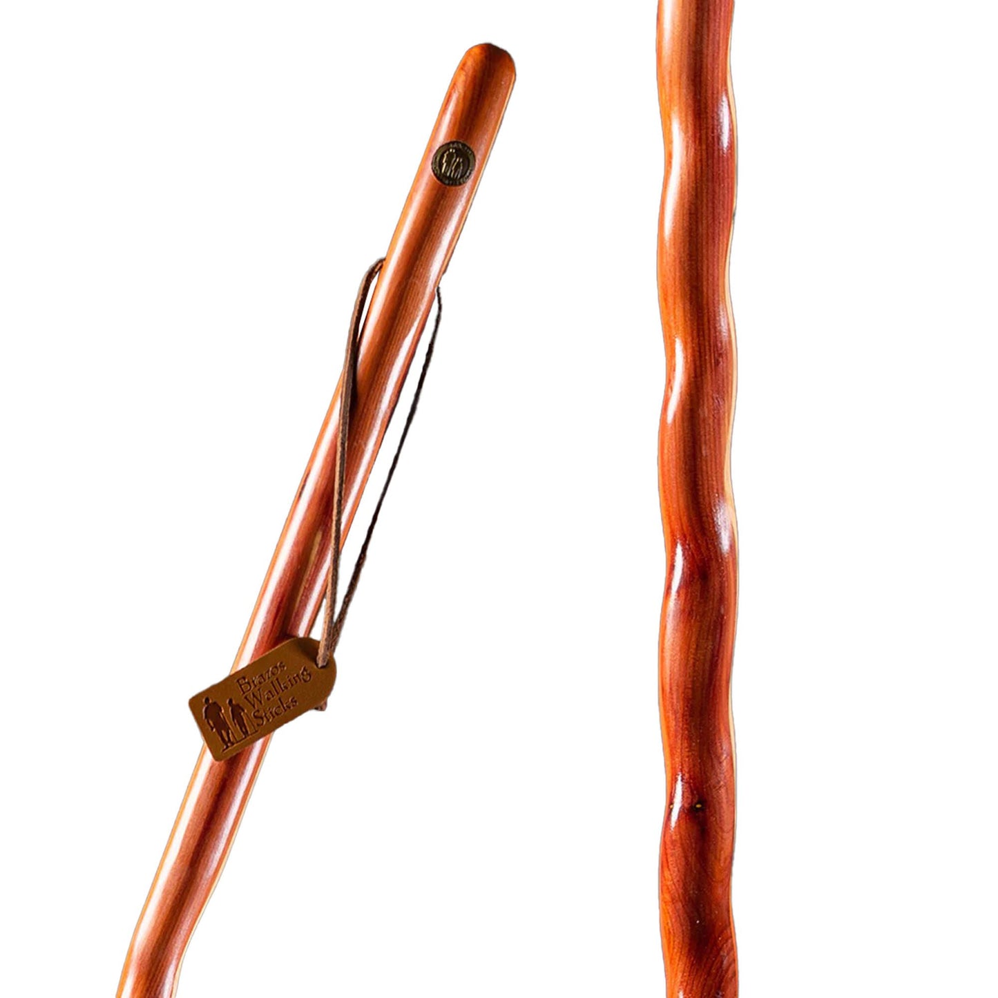 Brazos™ Twisted Cedar Backpacker Handcrafted Walking Stick, 58-Inch