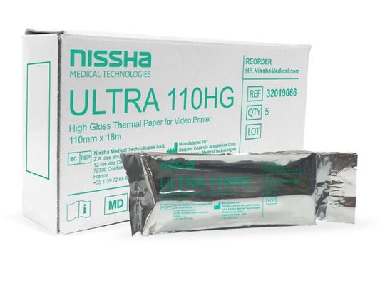 Nissha Ultrasound Video Paper Roll High Gloss Without Grid