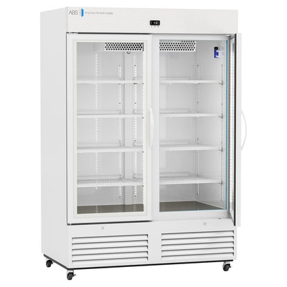 ABS Upright Refrigerator Pharmaceutical 49 cu. ft. 2 Glass Swing Doors Cycle Defrost