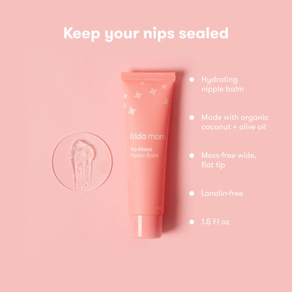 frida mom Cracked Nipple Saline Spray and frida mom No-Mess Nipple Balm