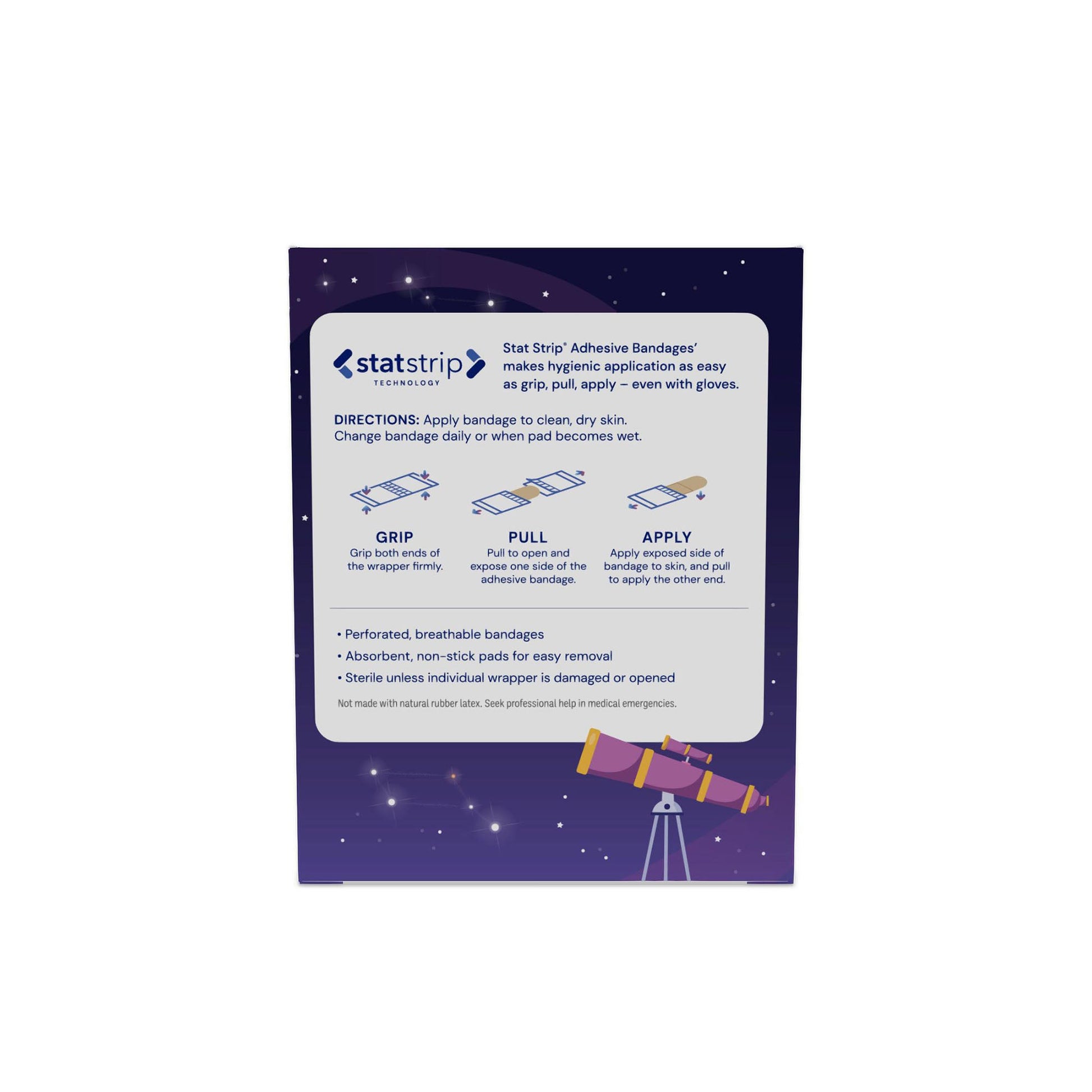 Stat Strip Adhesive Strip Plastic Kid Design (Planets / Stars)