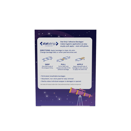 Stat Strip Adhesive Strip Plastic Kid Design (Planets / Stars)