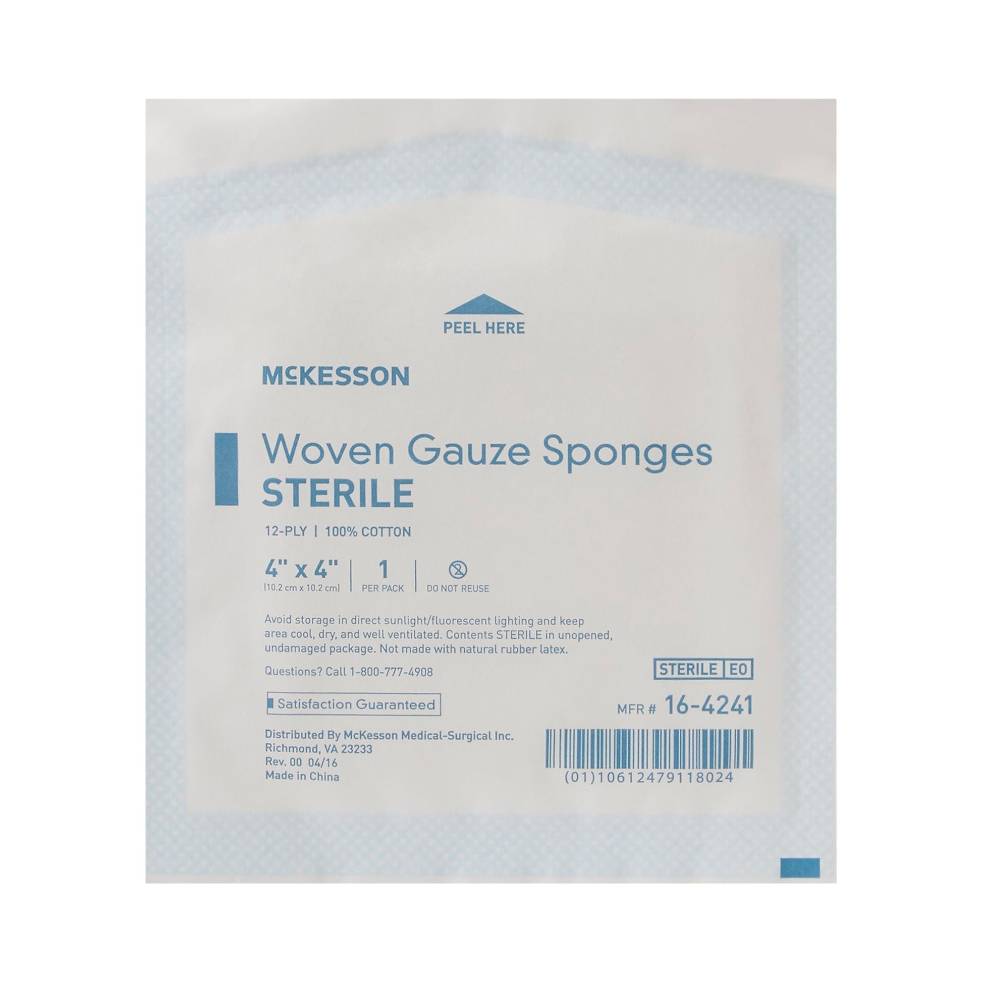 McKesson Sterile Gauze Sponge, 12-Ply