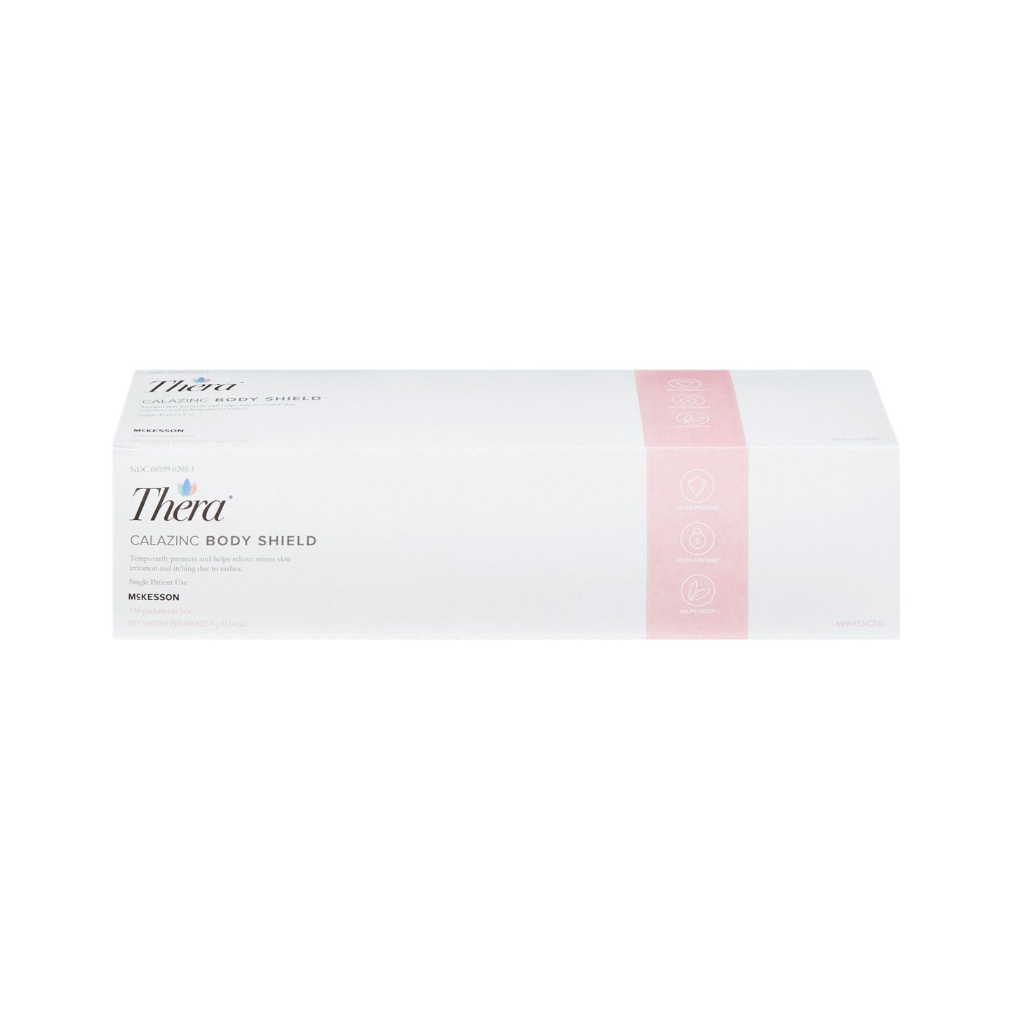 Thera Calazinc Body Shield Skin Protectant, Individual Packets
