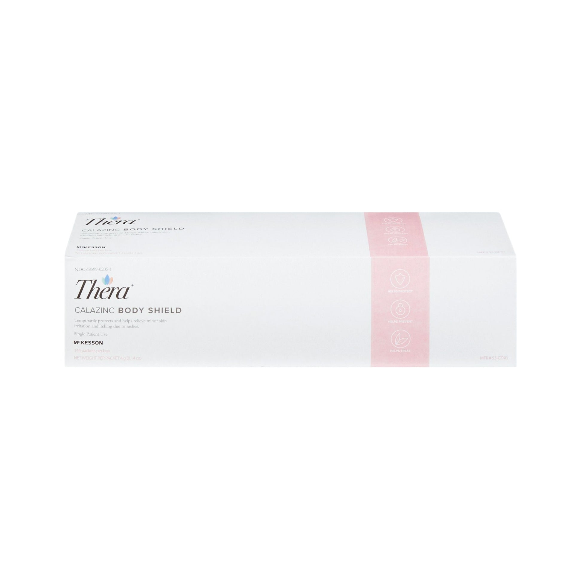 Thera Calazinc Body Shield Skin Protectant, Individual Packets