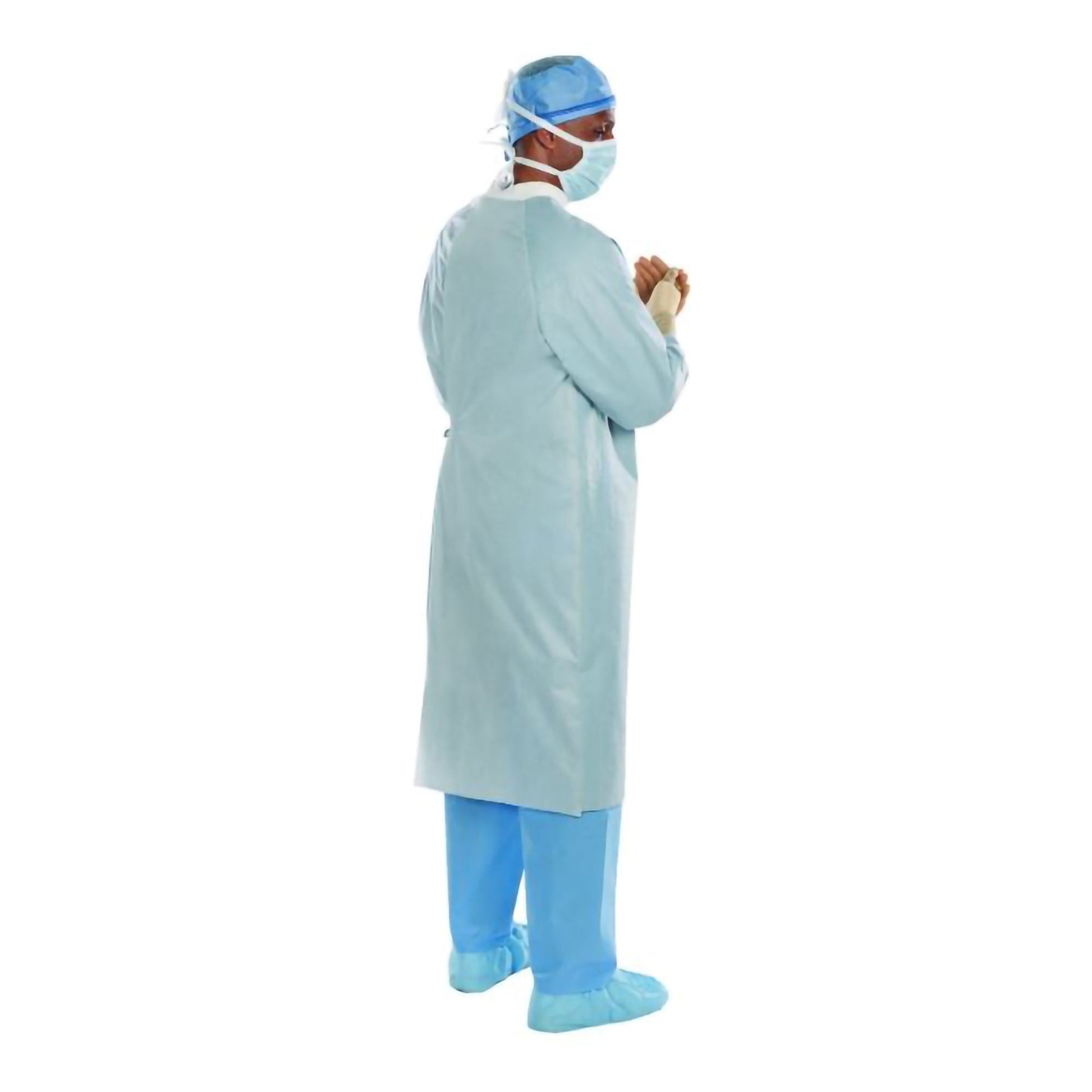 Aero Chrome Surgical Gown X-Large Silver NonSterile AAMI Level 4 Disposable