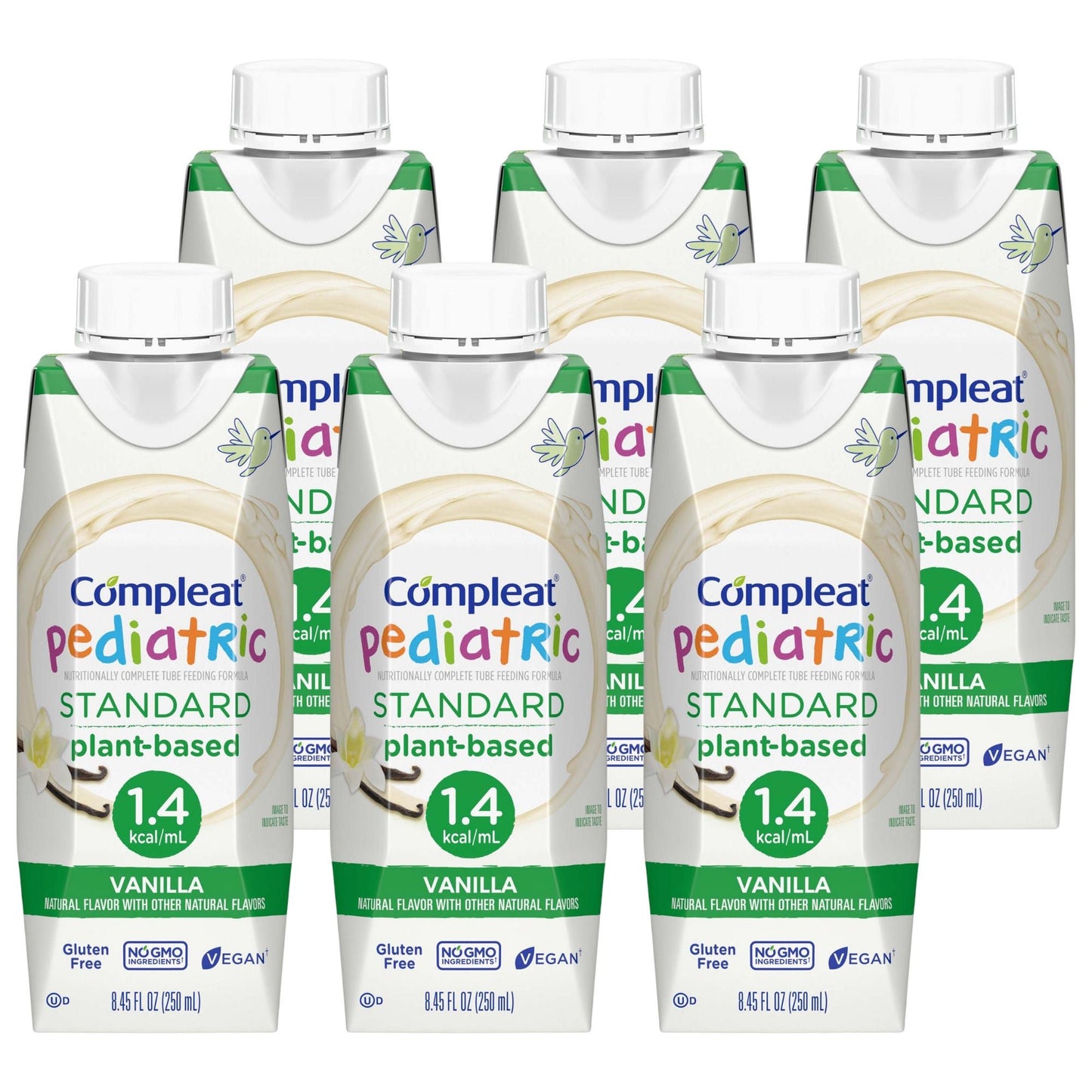 Compleat® Pediatric Standard Plant-Based 1.0 Cal Tube Feed Formula, Vanilla