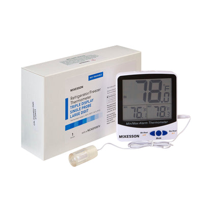 McKesson Refrigerator / Freezer Thermometer, Digital Display, -58° to +158° F