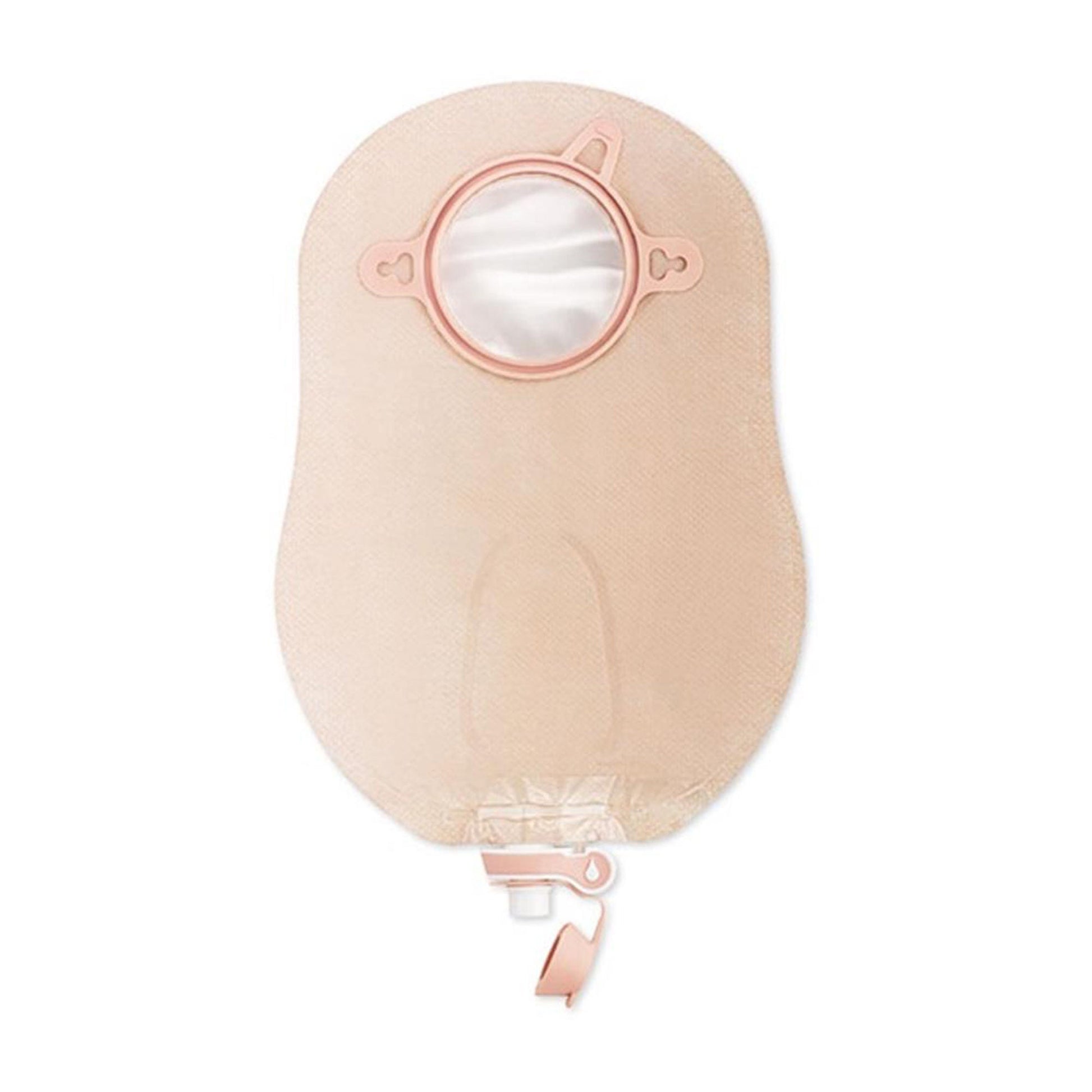 New Image™ 18404 Two-Piece Transparent Urostomy Pouch, Flange, Blue Match