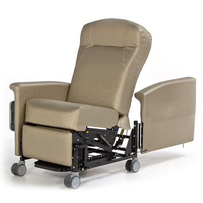 Ascent II Power Recliner Natural Vinyl 4 Inch Casters 300 lbs. Weight Capacity