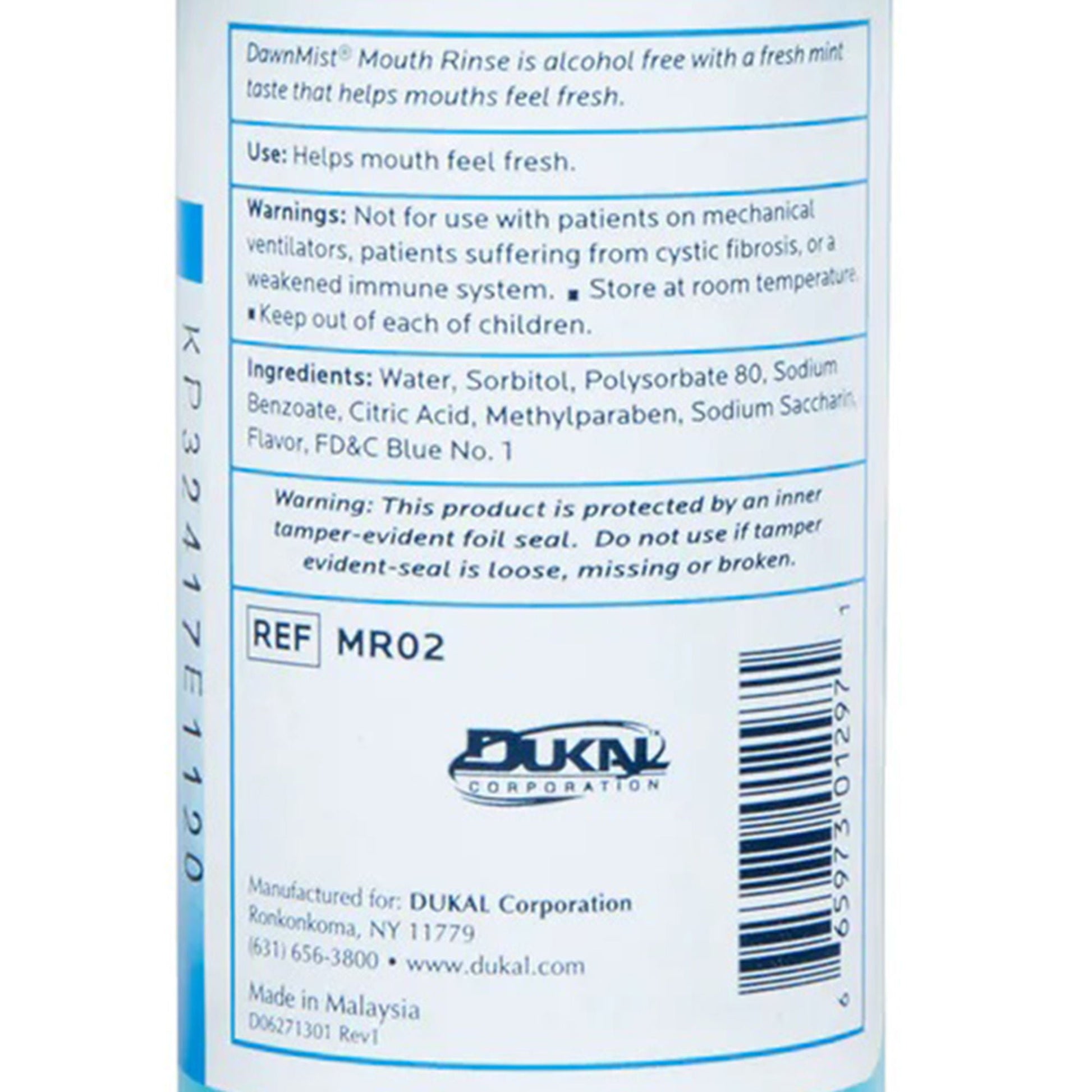 DawnMist® Mouth Rinse, Fresh Mint Flavor, Bottle