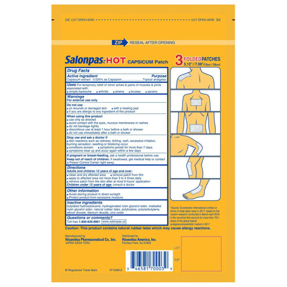 Salonpas® Hot Capsaicin Topical Pain Relief