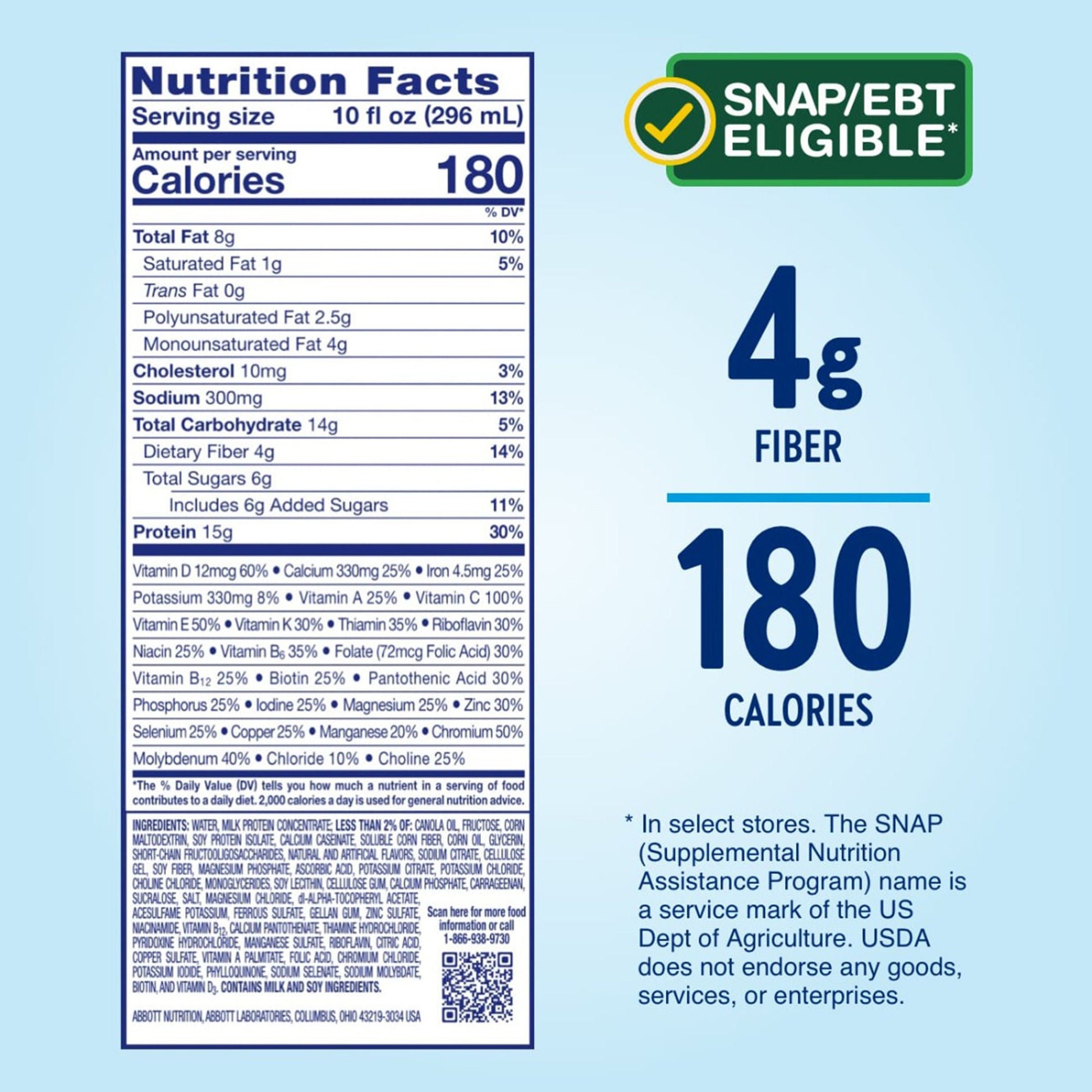 Glucerna® Hunger Smart Shake, Vanilla Flavor, bottle