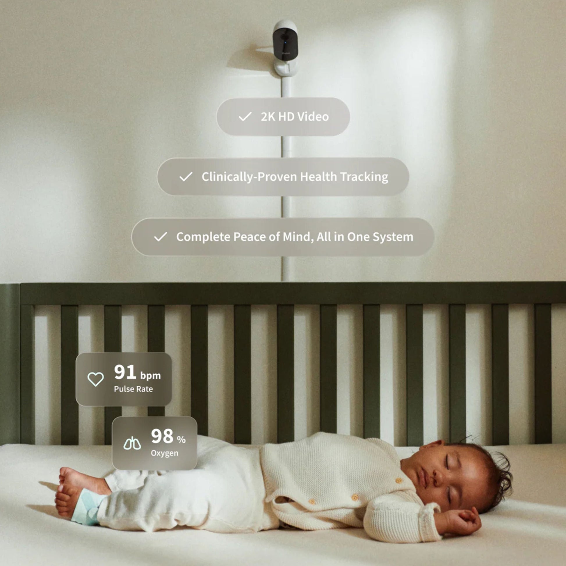 Owlet Dream Duo Baby Monitoring System Bedtime Blue