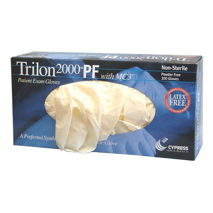 Trilon 2000® PF with MC3® Stretch Vinyl Exam Gloves, Ivory - view 6