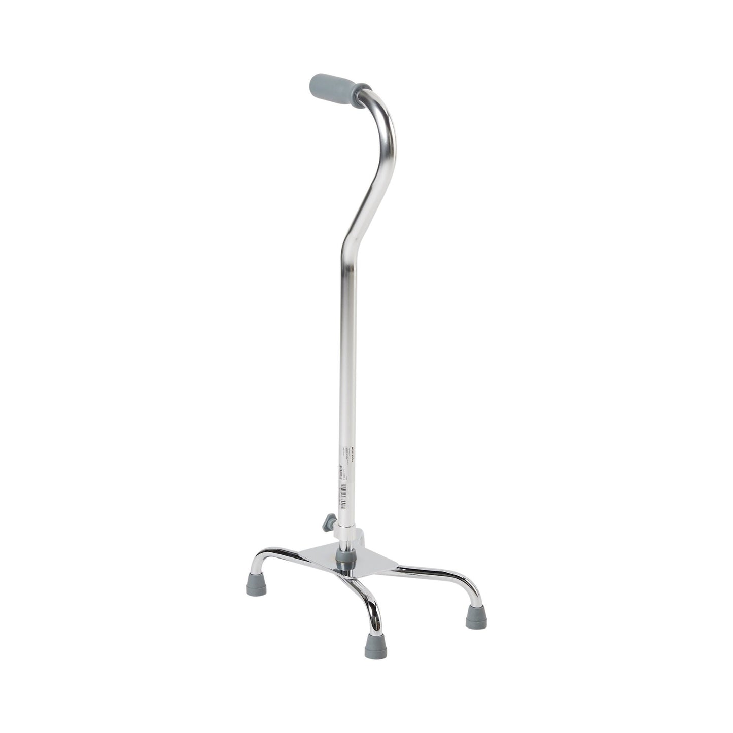 McKesson Steel Chrome Offset Quad Cane, 29 – 37.5 Inch