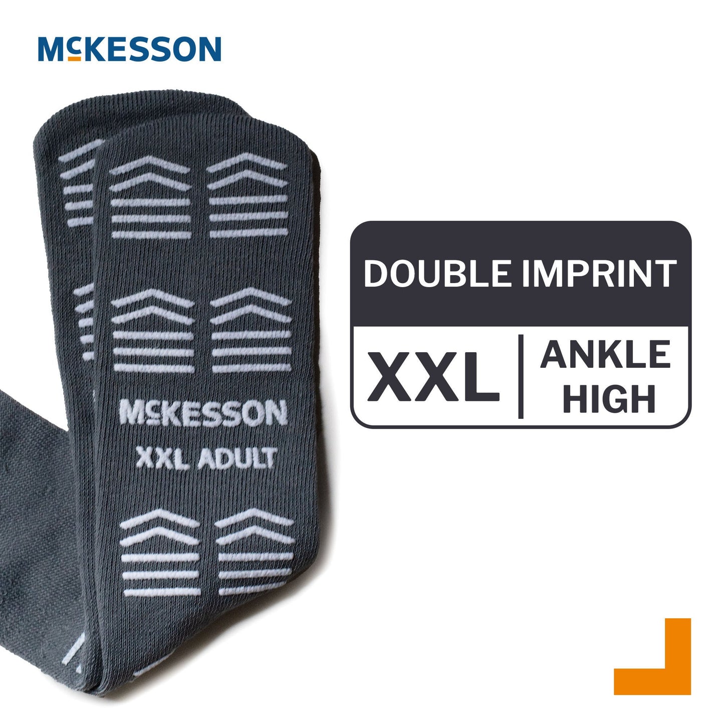 McKesson Slipper Socks, Double Tread, 2X-Large, Gray
