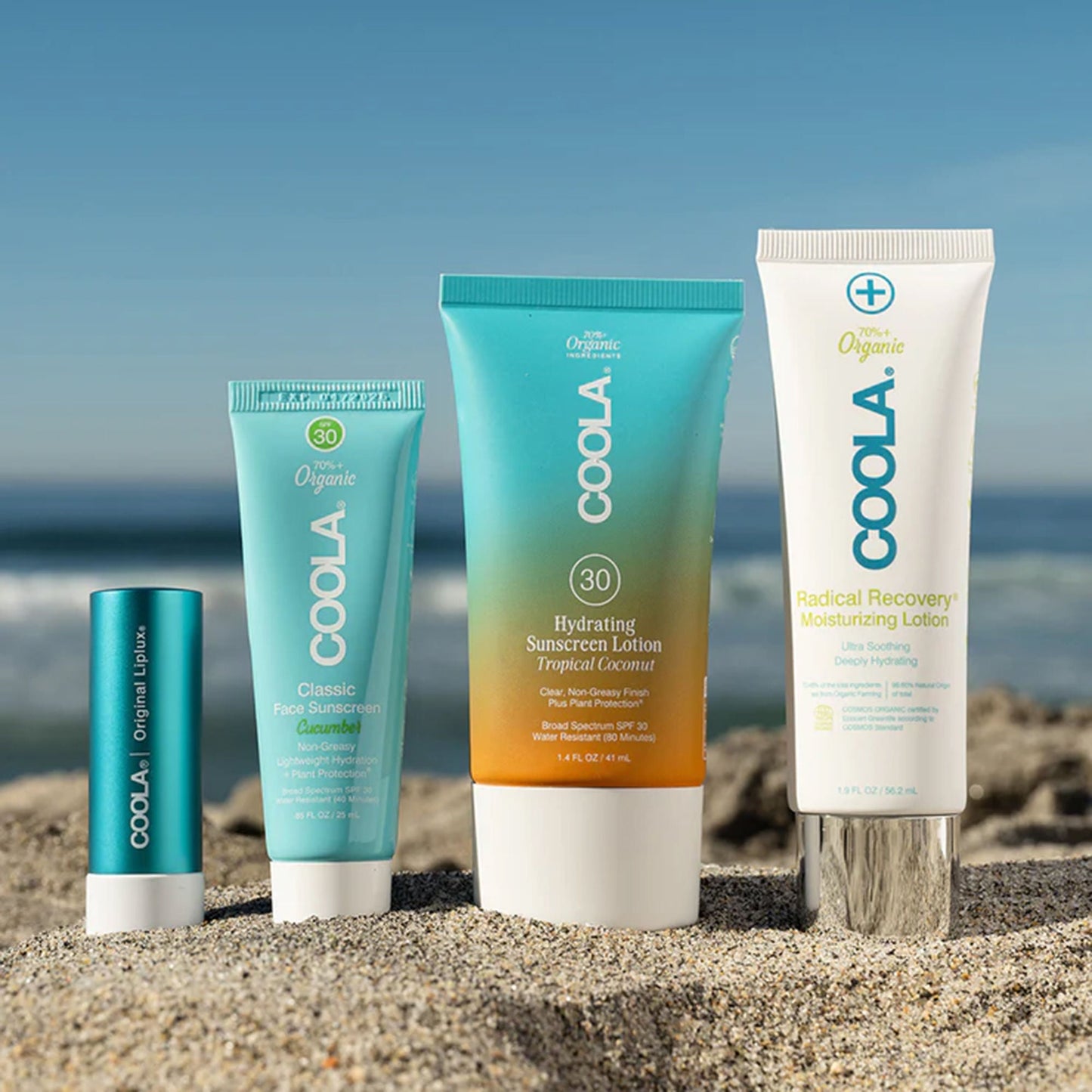 COOLA Suncare Travel Kit SPF 30 Lotion / Balm Pouch