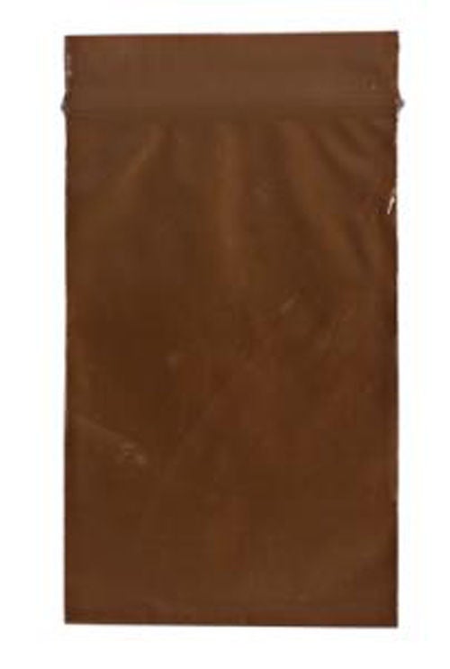 Reclosable UV Protection Bag Plastic Amber Zipper Closure