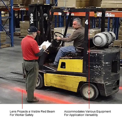 LED Forklift Red Zone Pedestrian Safety Warning Light