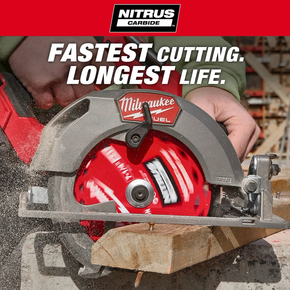 Milwaukee 7-1/4” 24T NITRUS Carbide Framing & Demolition Circular Saw Blade – 2 PK 48-40-0752