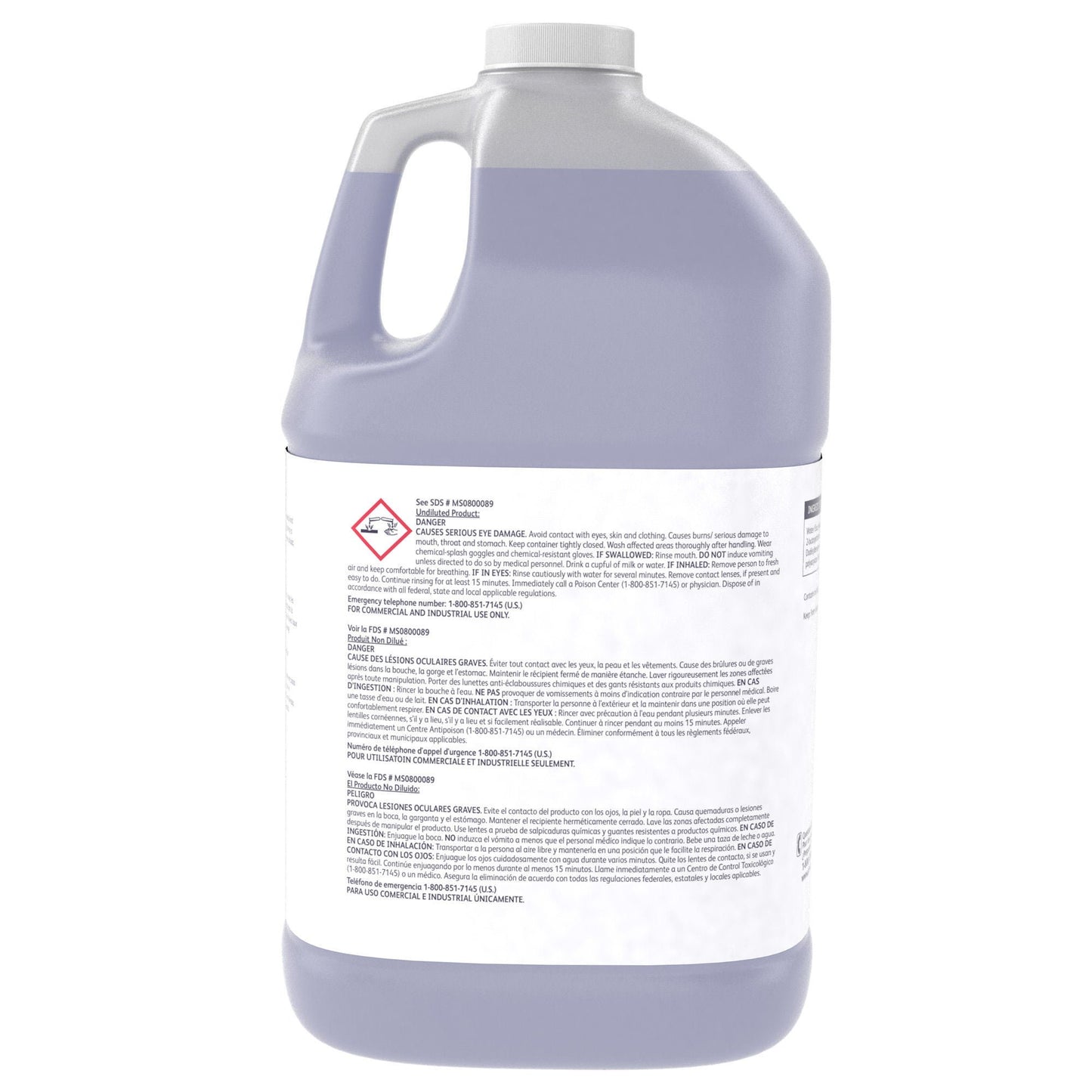 Diversey Clax Master 100 Laundry Detergent Jug Liquid Unscented