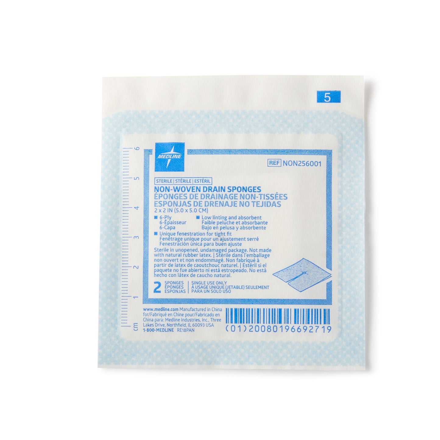 Medline I.V. Sponge 6-Ply