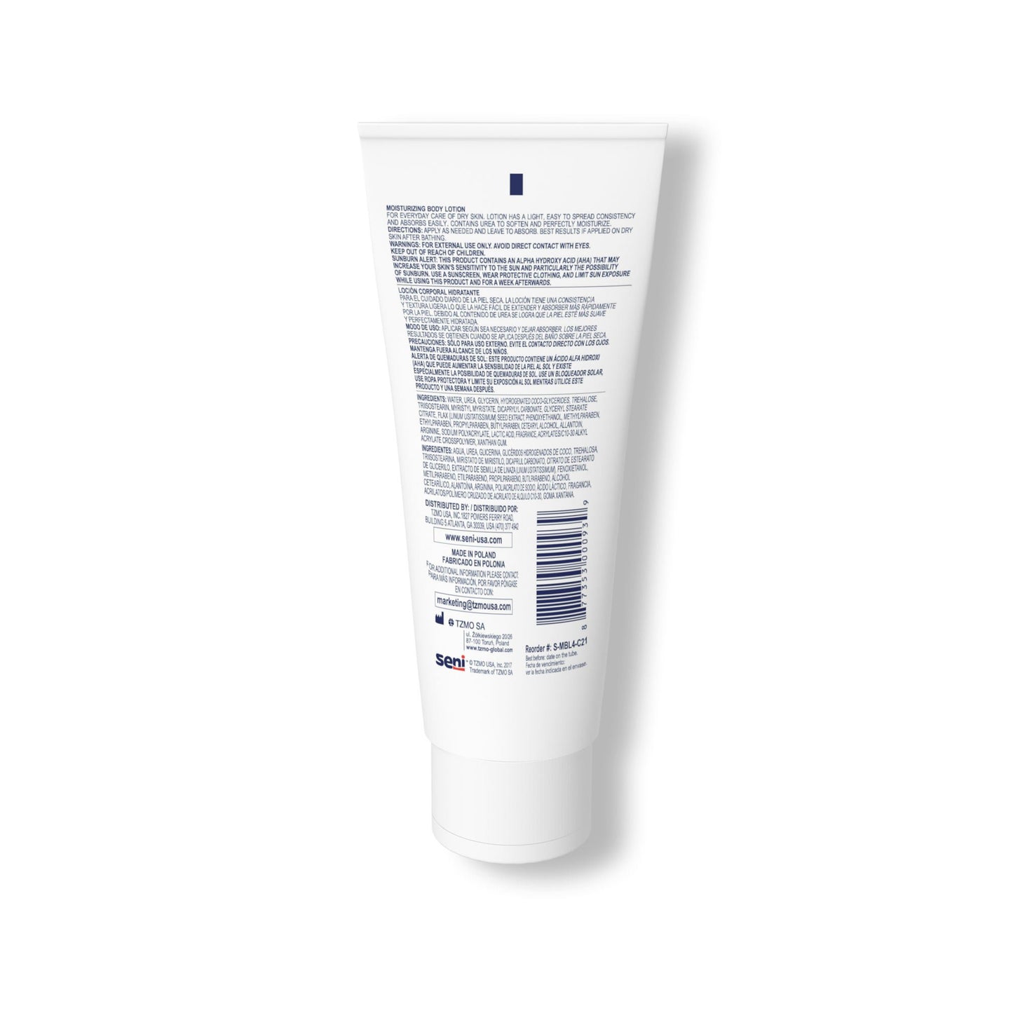 Seni® Care Moisturizing Body Lotion, tube