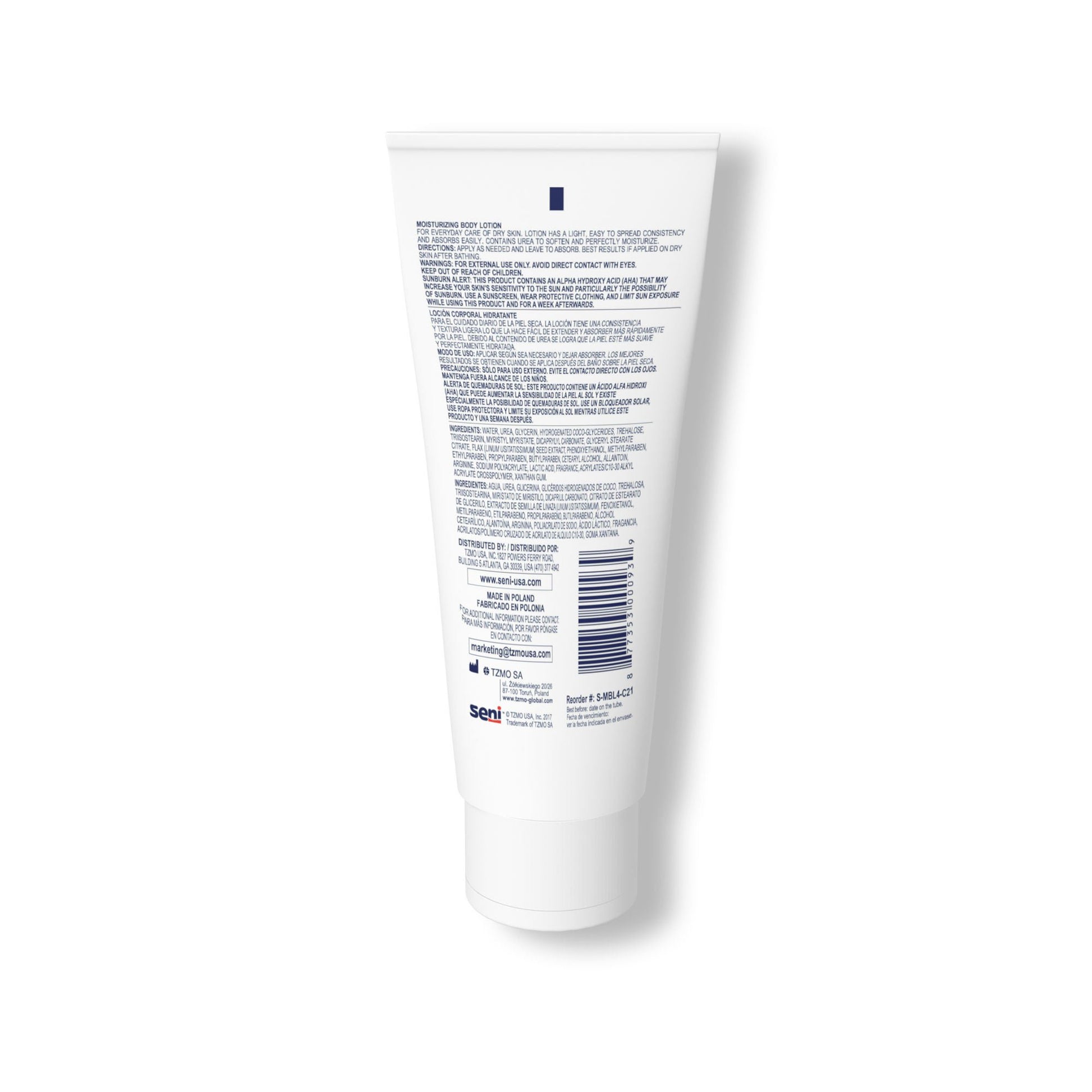Seni® Care Moisturizing Body Lotion, tube
