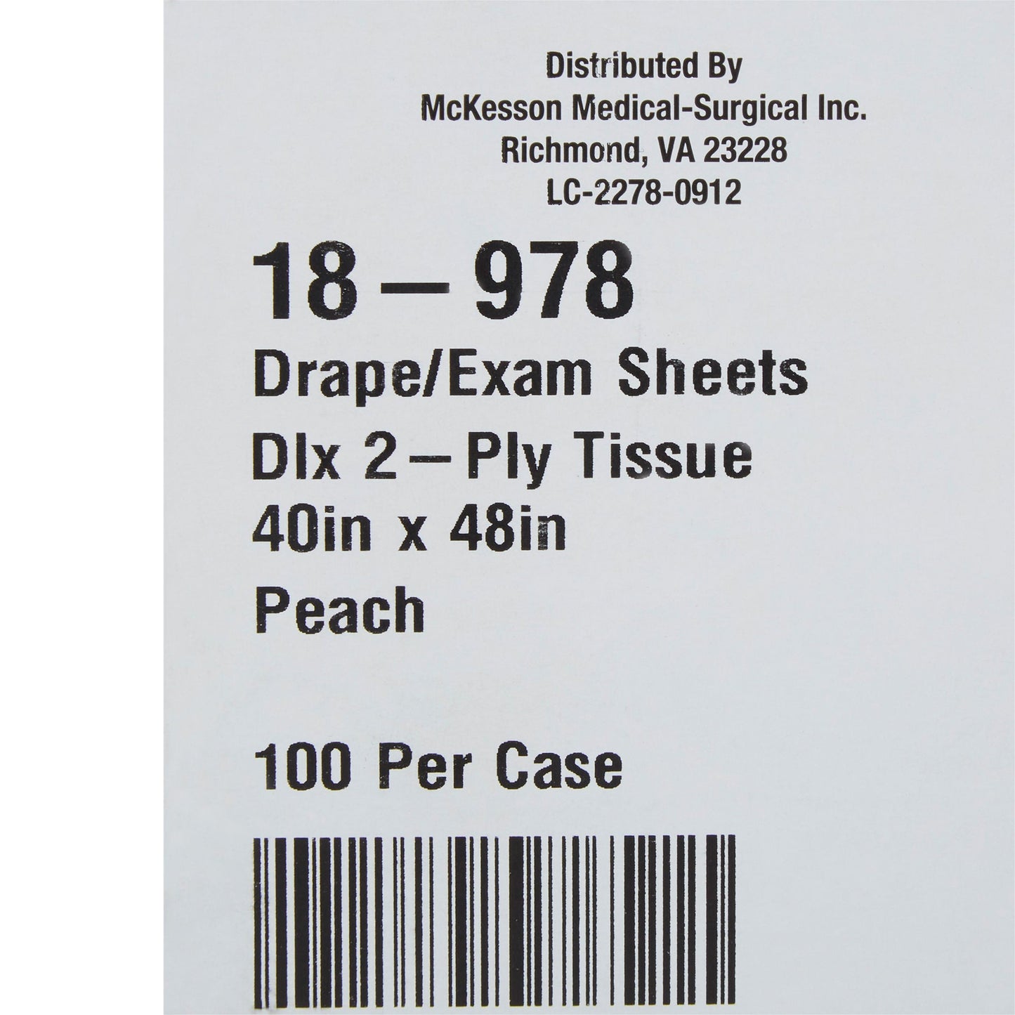 McKesson Nonsterile Physical Exam Drape