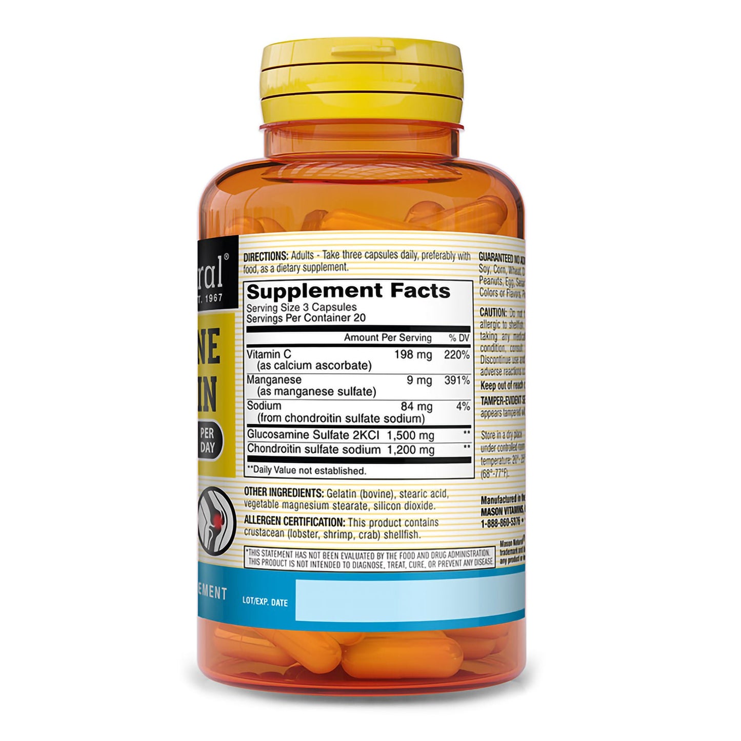 Mason Natural® Glucosamine Chondroitin 1500/1200 Capsules
