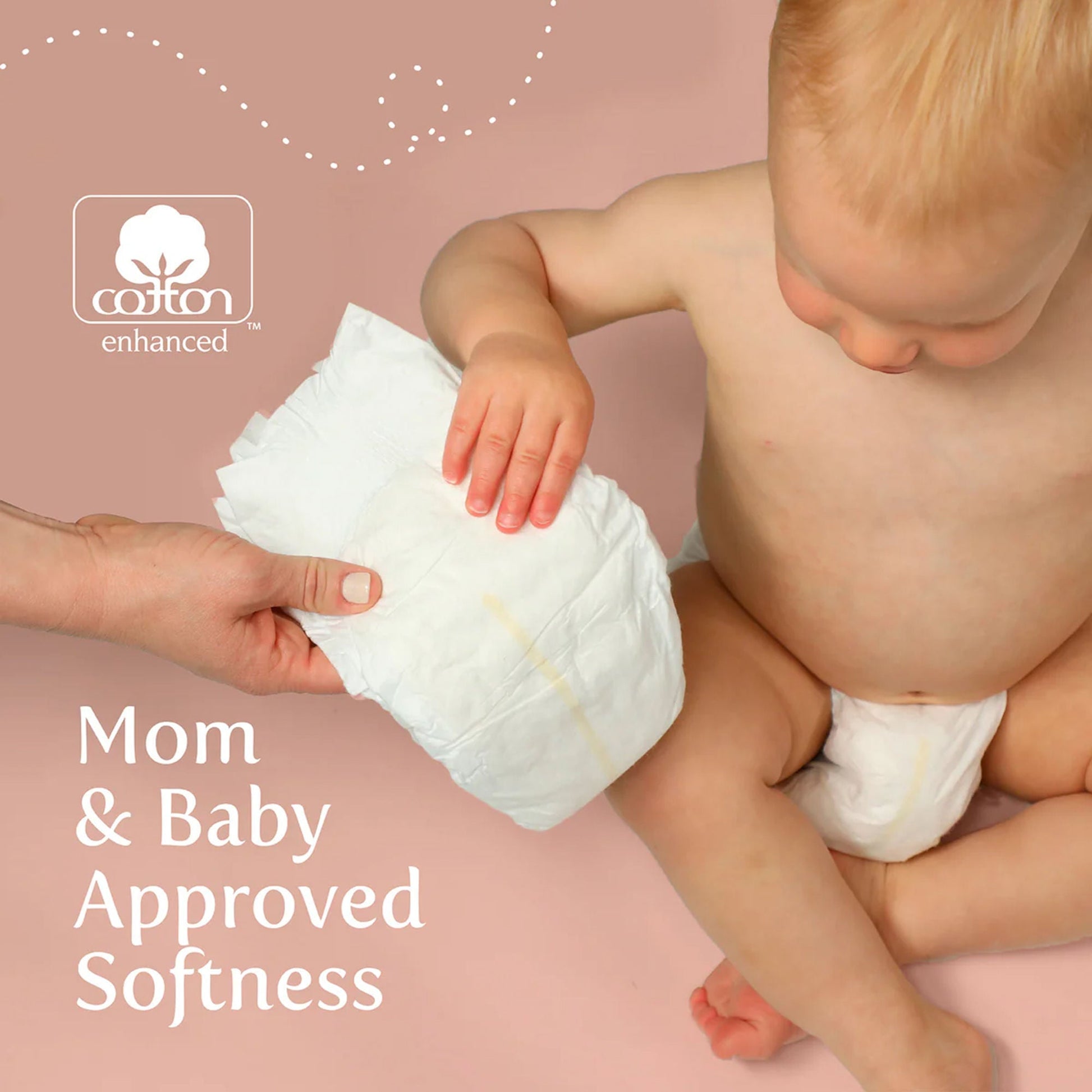 Earth & Eden Sensitive Baby Diapers, for Babies Weighing 41+ lbs.