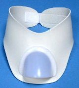 Stoma Shower Collar 6 W X 4 H Inch, White, Semi-Rigid, PVC Plastic and Nylon For Tracheostomy Stoma