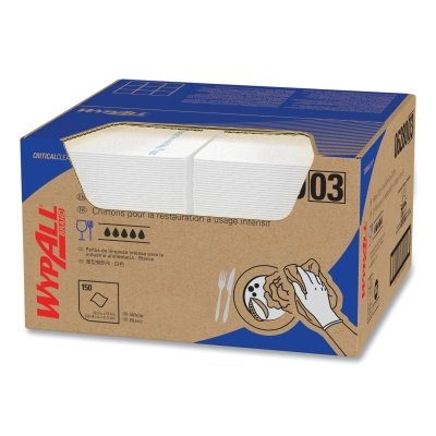 Kimberly-Clark Professional WypAll X80 Foodservice Towel, Kimfresh Antimicrob Hydroknit, 12.5 x 23.5 (06280)