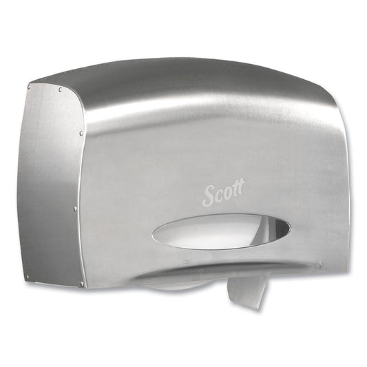 Kimberly-Clark Professional Pro™ Jumbo Roll Coreless Toilet Paper Dispenser, Horizontal, Single Roll, Stainless Steel (0