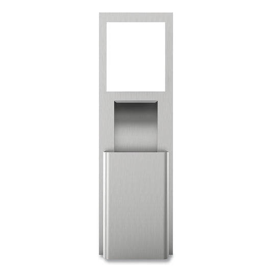 Scott Recessed Stainless Steel Wall Unit with Trash Receptacle, 4.0 in D x 11.5 in W x 54.5 in H, Towel Dispensers Sold 