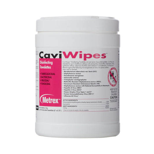 Metrex CaviWipes Surface Disinfectant Alcohol-Based Wipes