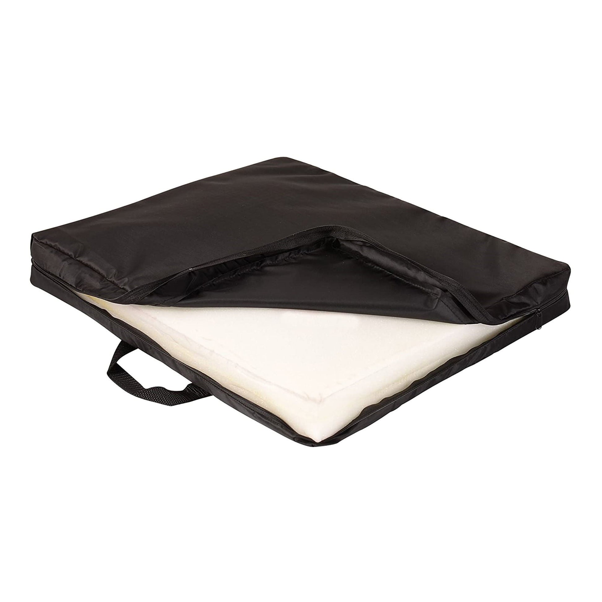 Mabis® Wheelchair Seat Cushion, Black, 16 D x 18 W x 2 H in.
