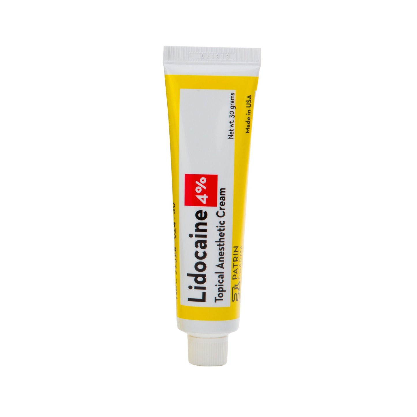 Patrin Pharma 4% Lidocaine Topical Anesthetic Cream