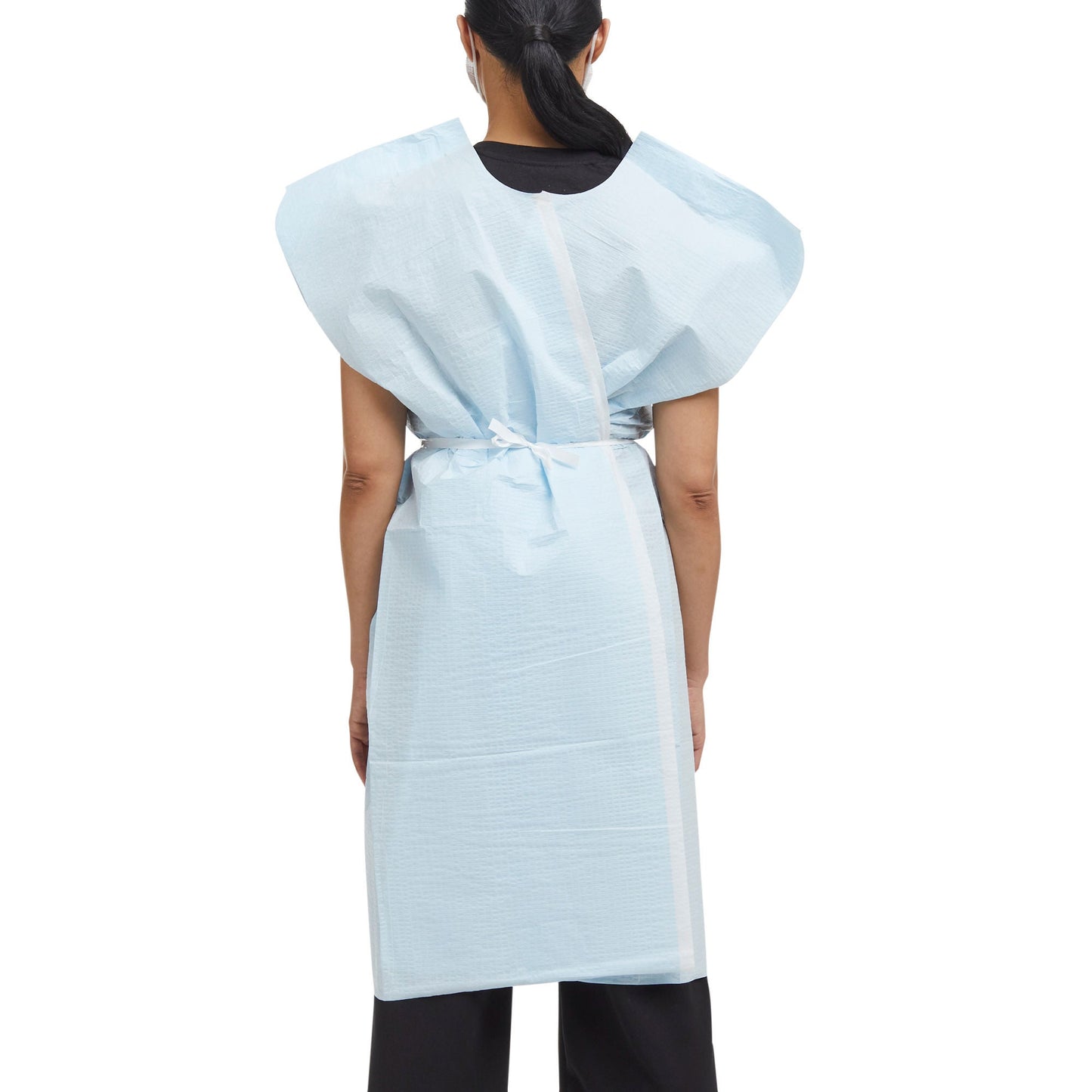 Graham Medical Patient Exam Gown, Medium/Large, Blue