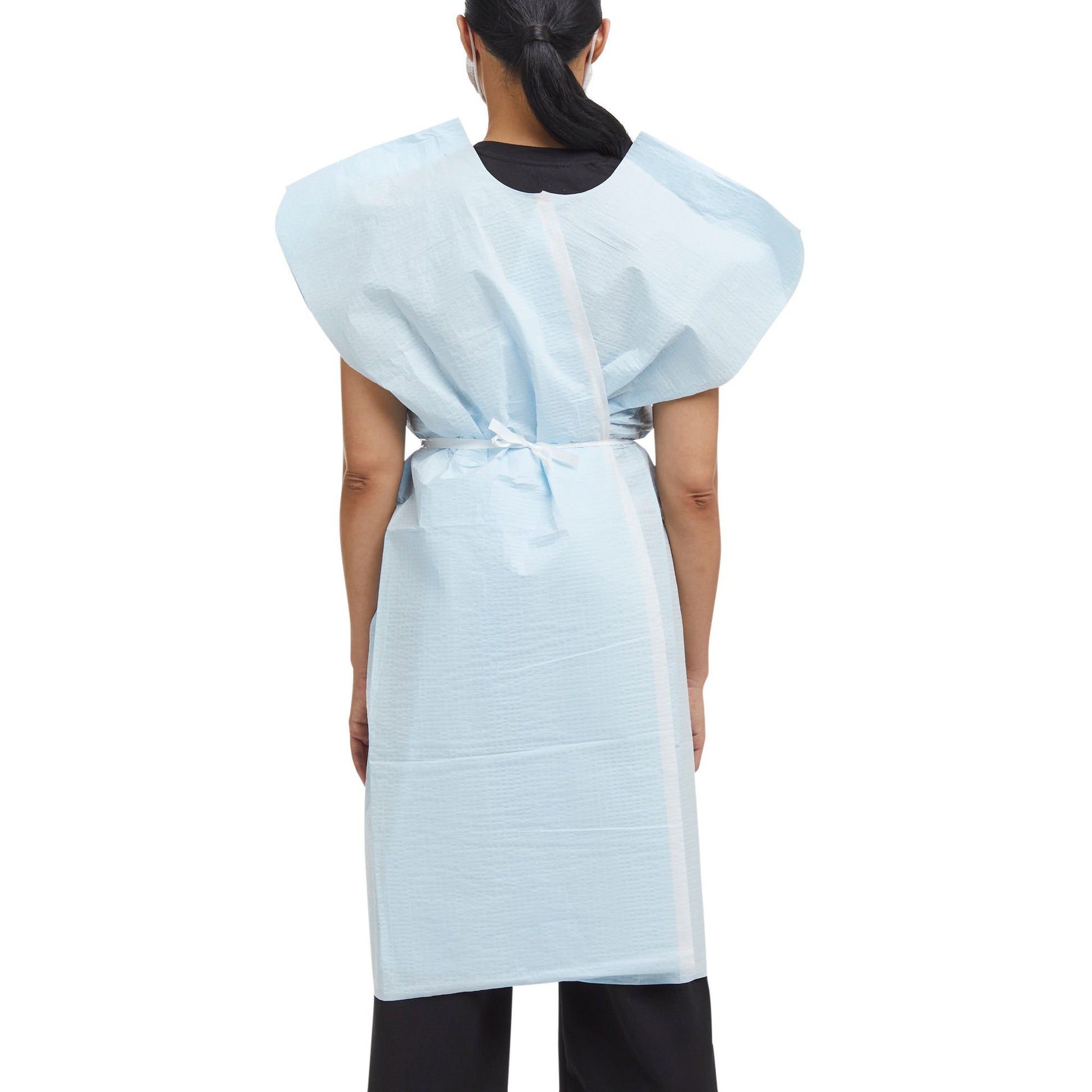 Graham Medical Patient Exam Gown, Medium/Large, Blue