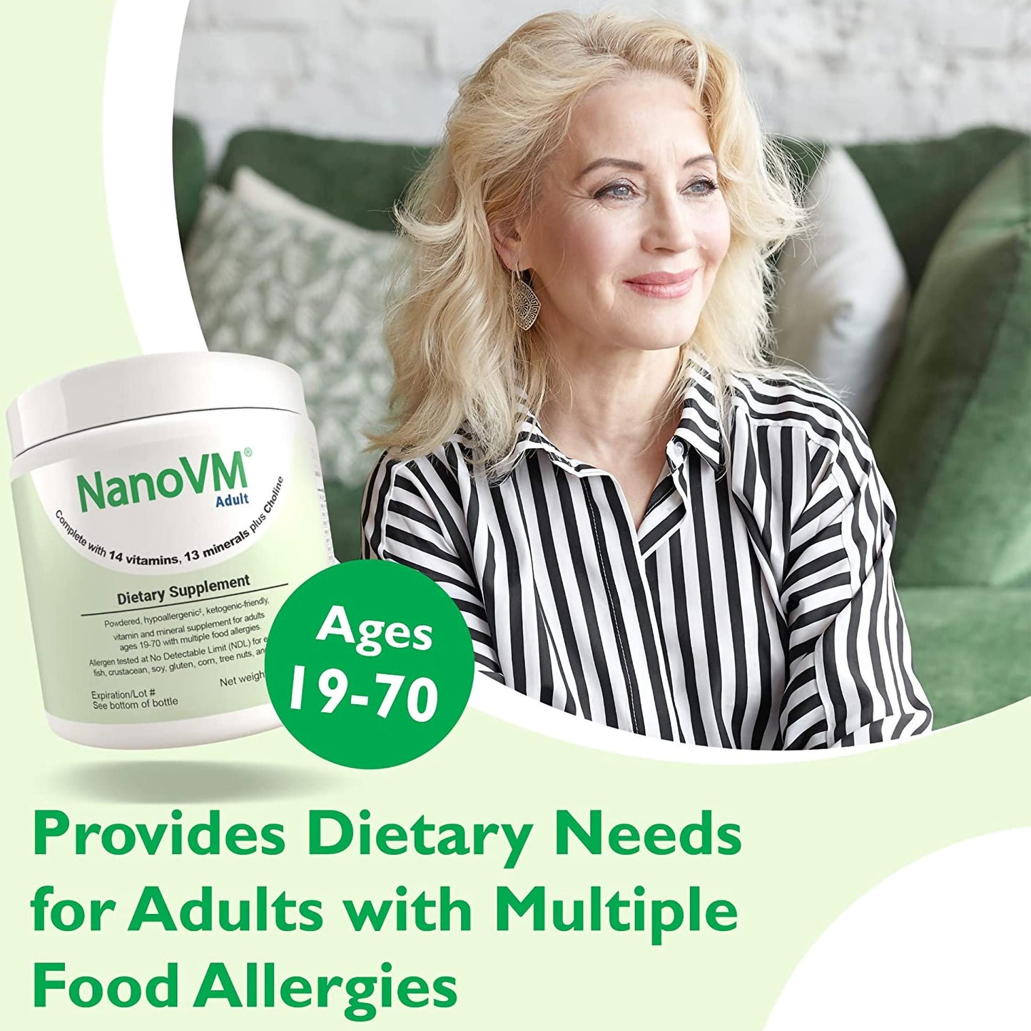 NanoVM® Vitamin & Mineral Powder, 275 Grams