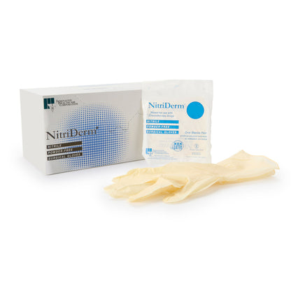 Sterile NitriDerm® Nitrile Surgical Gloves, White - view 5