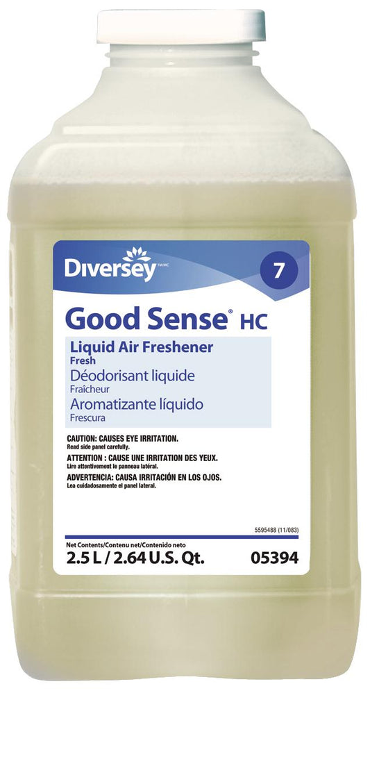 Diversey Good Sense HC Deodorizer Liquid Concentrate Bottle Fresh Scent