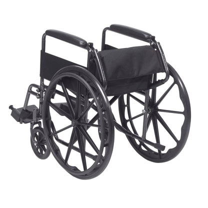 drive™ Silver Sport 1 Wheelchair, 18-Inch Seat Width