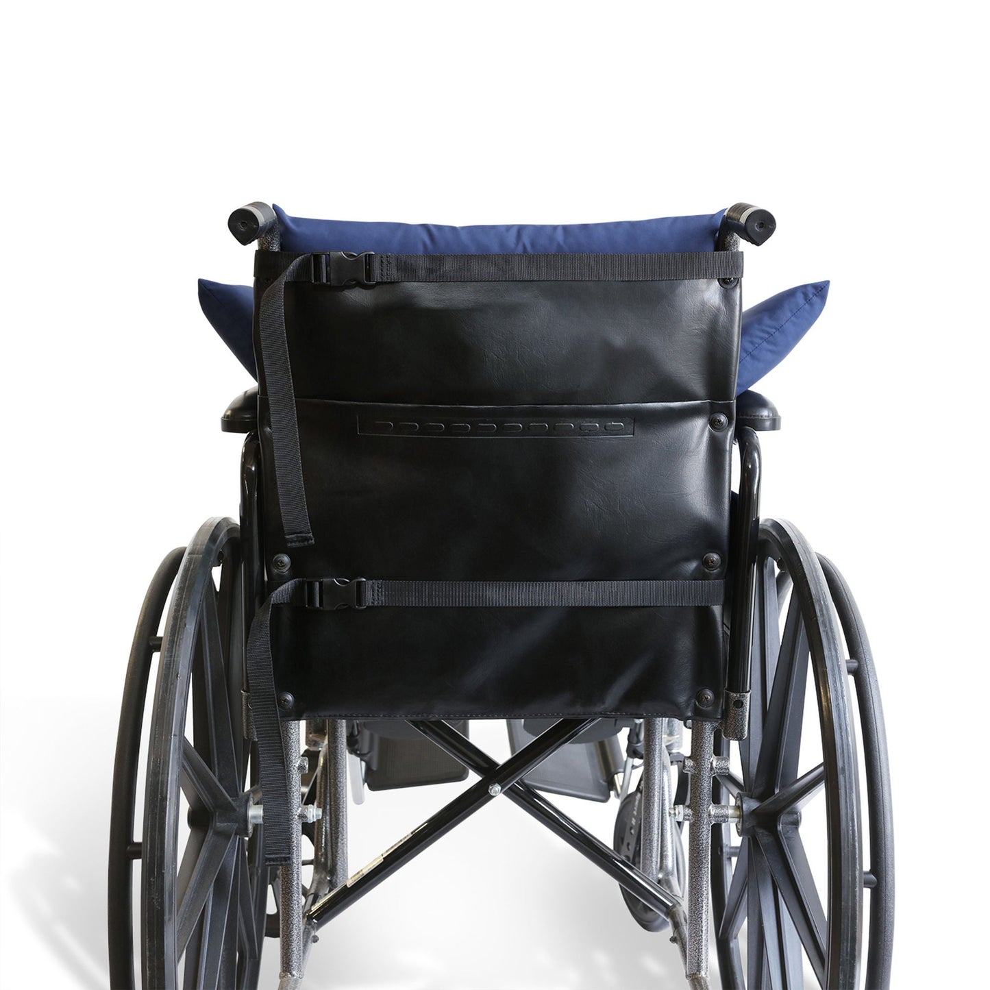 NYOrtho Wheelchair Overlay Cushion, 17 in. W x 54 in. D, Fiber, Dark Blue