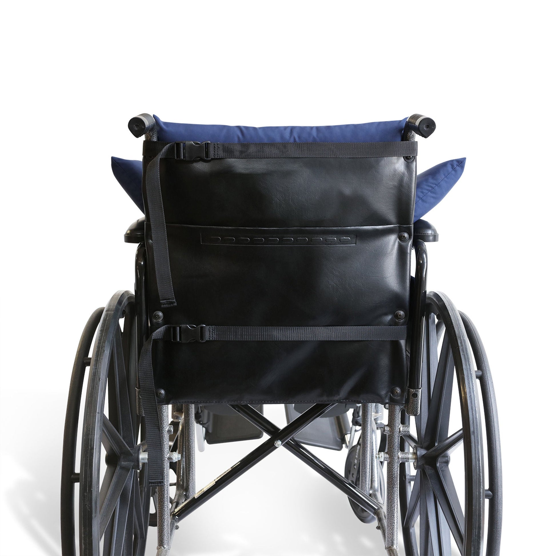 NYOrtho Wheelchair Overlay Cushion, 17 in. W x 54 in. D, Fiber, Dark Blue