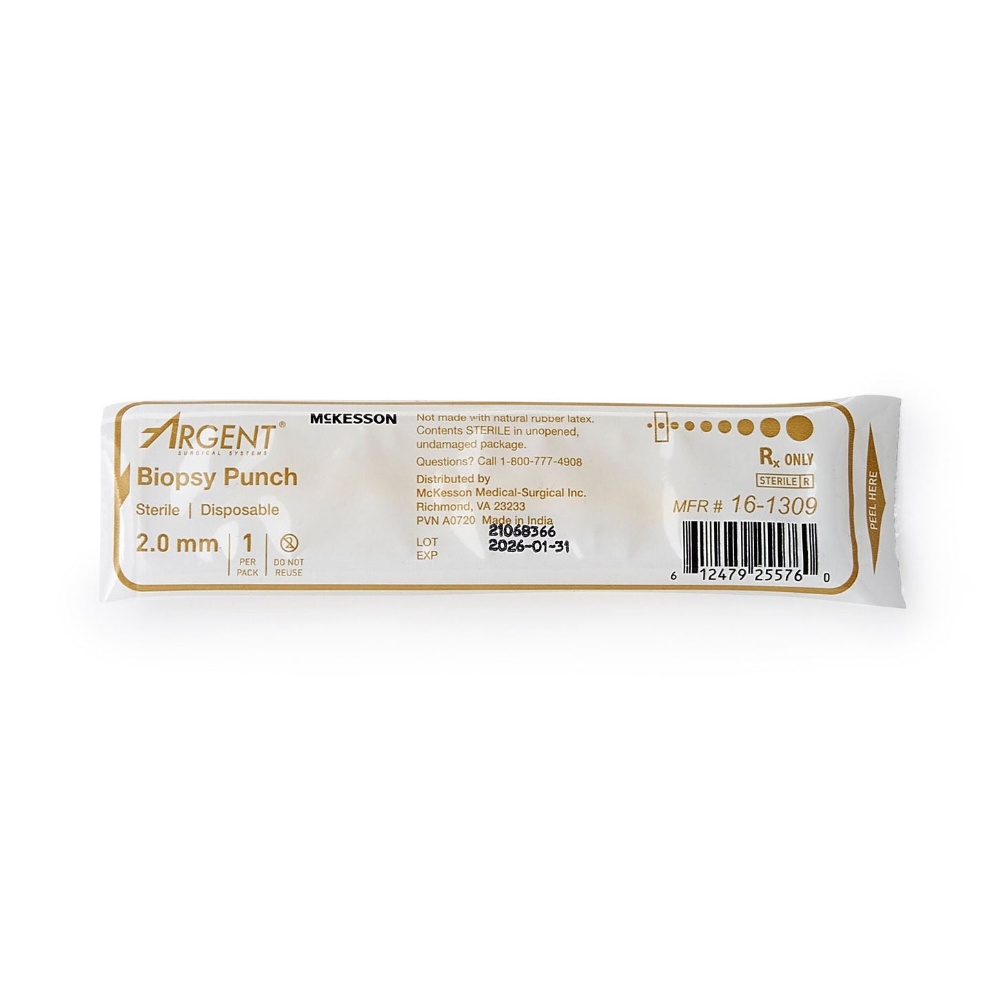 McKesson Argent™ Disposable Biopsy Punches, 2.0 mm – Case of 100 - view 3